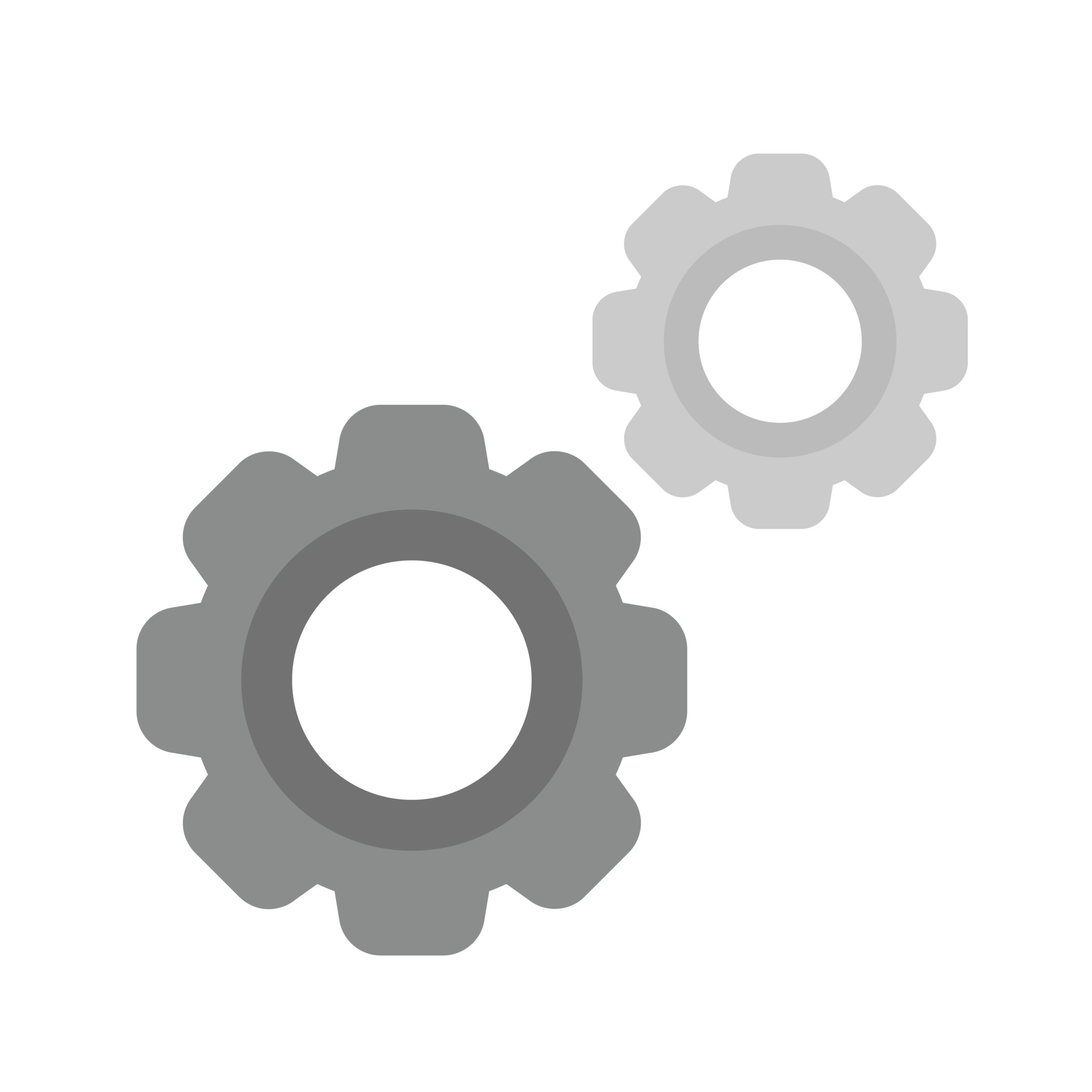 Gear, control, settings icon vector image. Can also be used for business management. Suitable for use on web apps, mobile apps and print media.